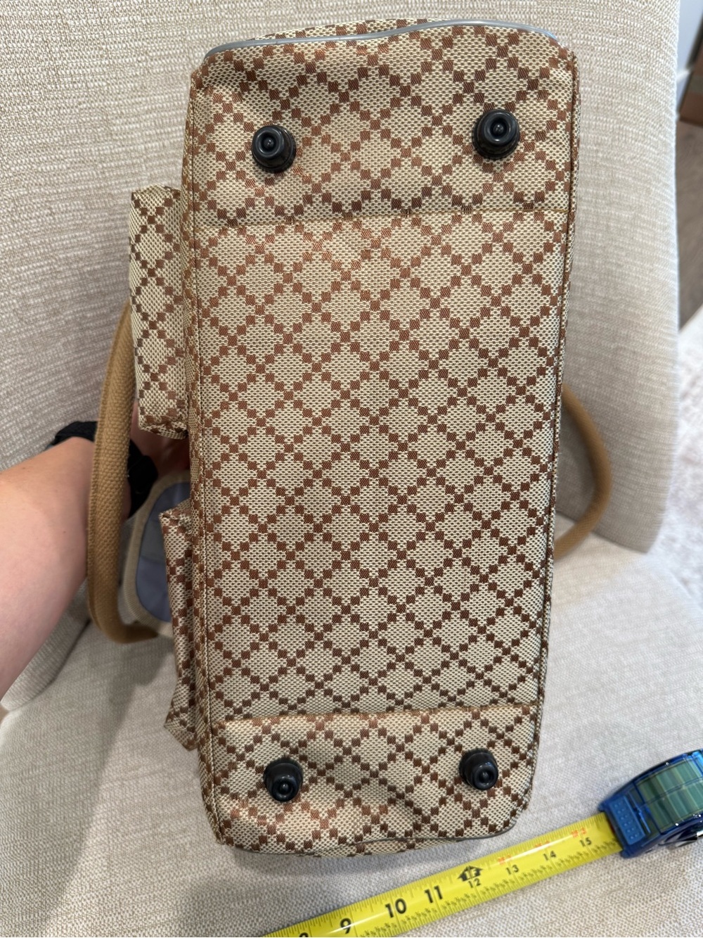 Brown Patterned Small Pet Carrier Tote - Picture 8 of 8